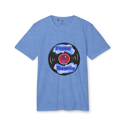 Premium Adidas Unisex Sport T-shirt - PMYC Remix Vinyl Design