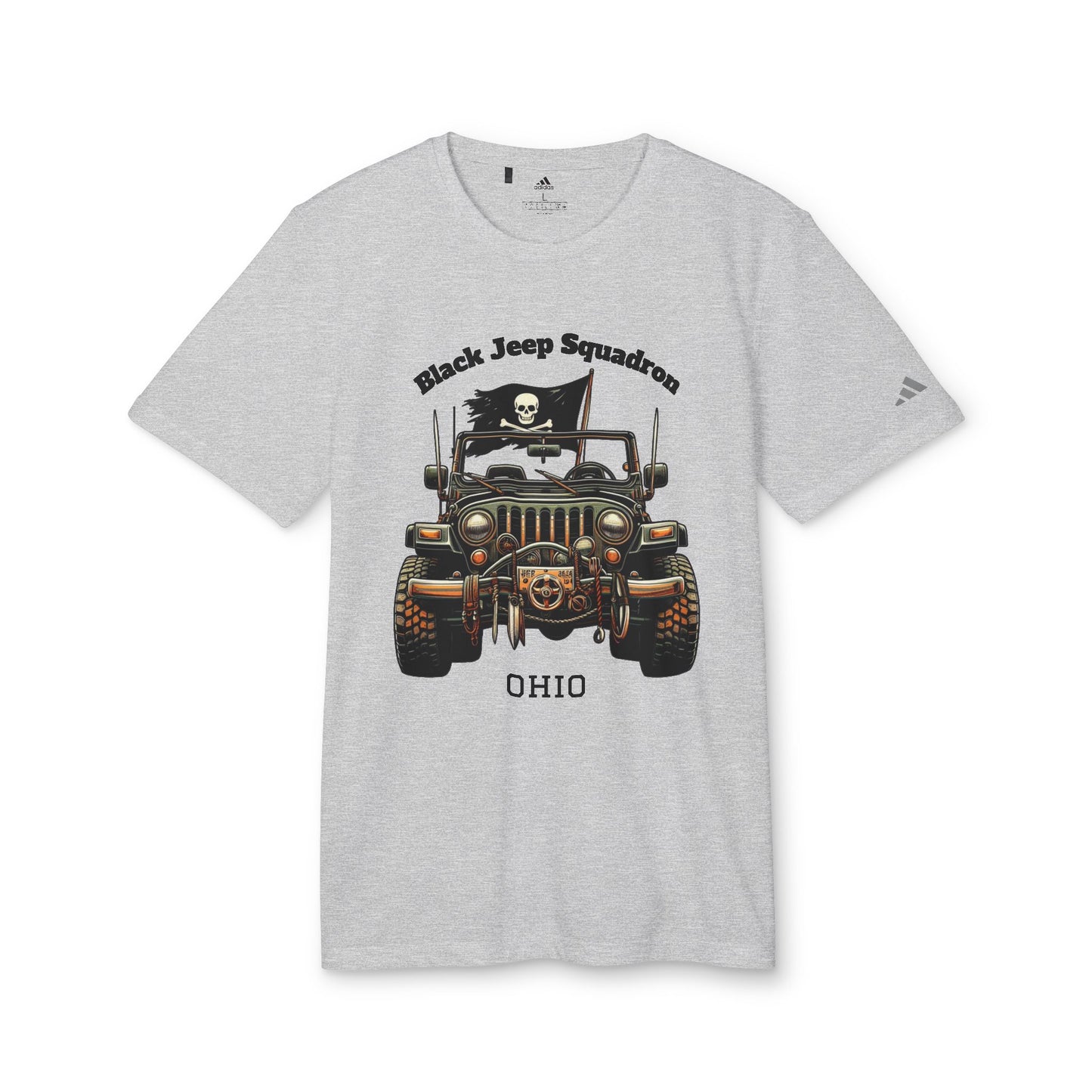 Adventure-Ready Unisex Sport T-Shirt - Black Jeep Squadron Design