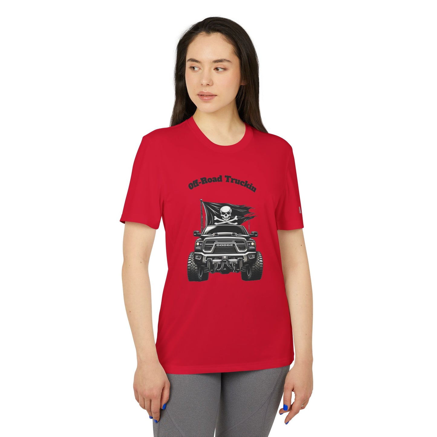 Off-Road Truckin Unisex Sport T-Shirt - Black Jeep Squadron Design
