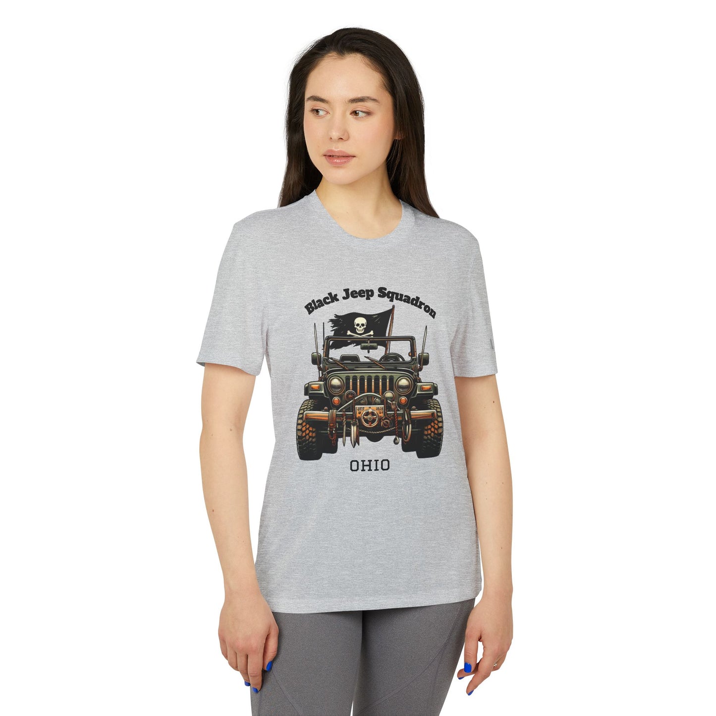 Adventure-Ready Unisex Sport T-Shirt - Black Jeep Squadron Design
