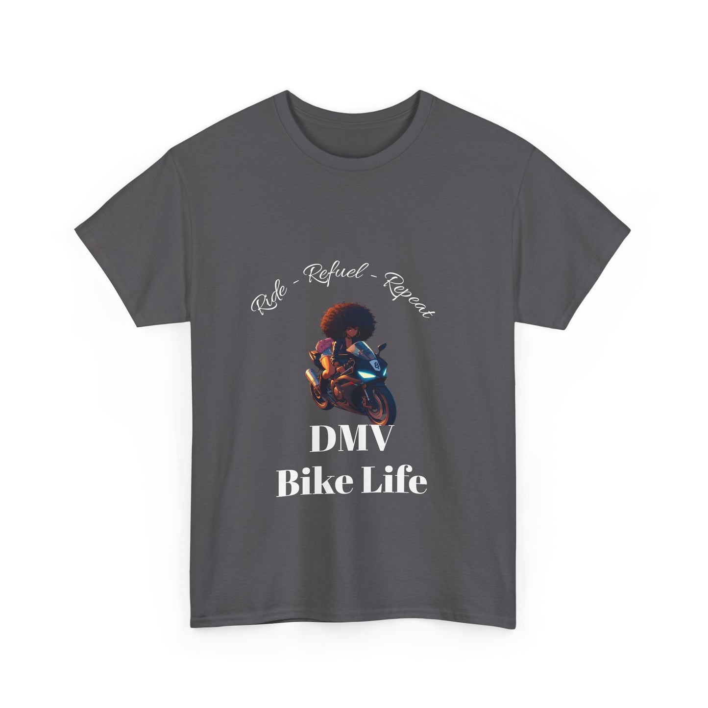 DMV Bike Life Graphic Tee, Unisex Cotton T-Shirt, Motorcycle Enthusiast Gift, Casual Ride Apparel, Biker Community Shirt