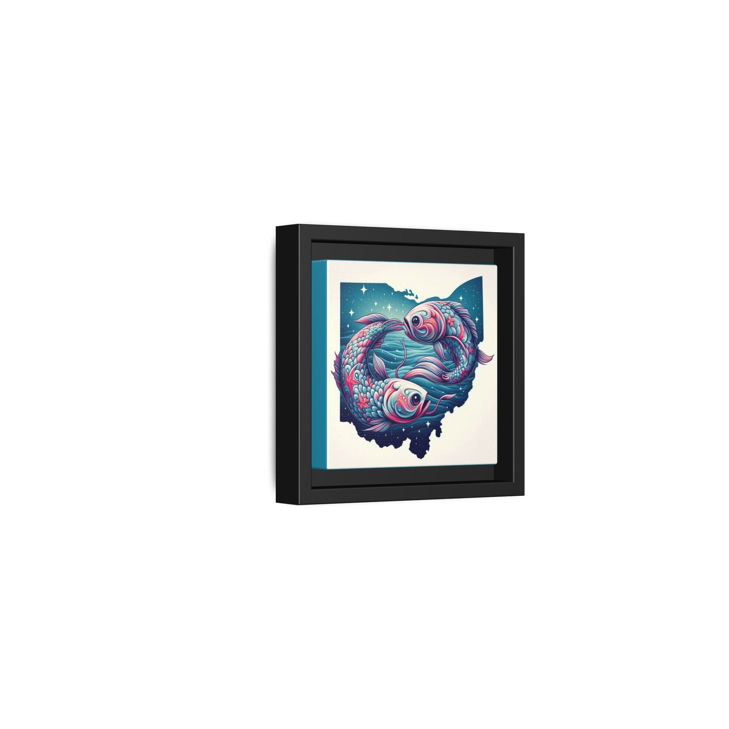 Vibrant Koi Fish Canvas Print - Framed Ohio Art