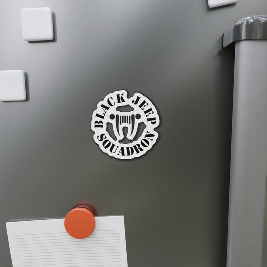 Black Jeep Squadron Die-Cut Magnets