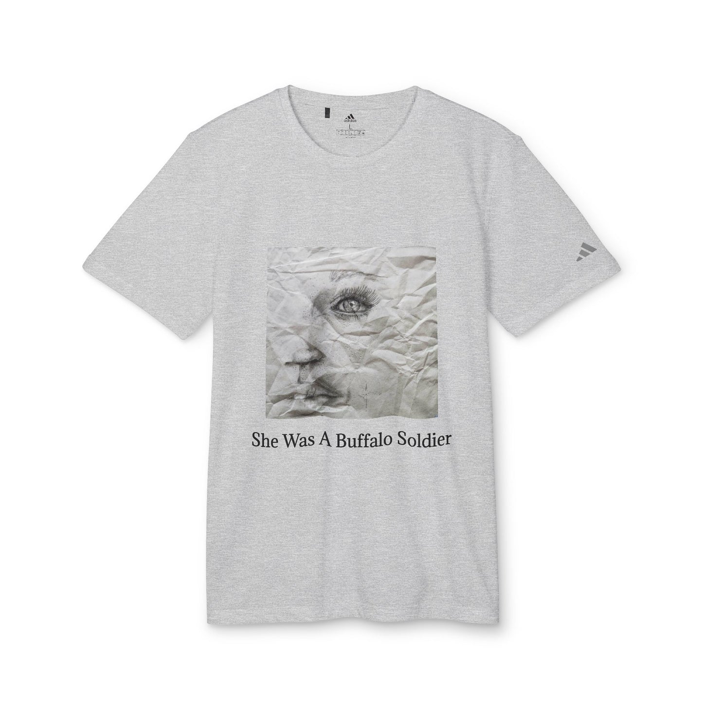 She Was A Buffalo Soldier Adidas Unisex Sport T-shirt