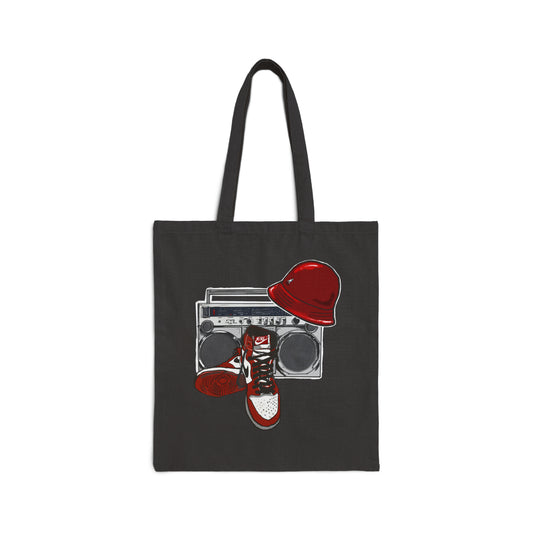 Old School Cotton Canvas Tote Bag