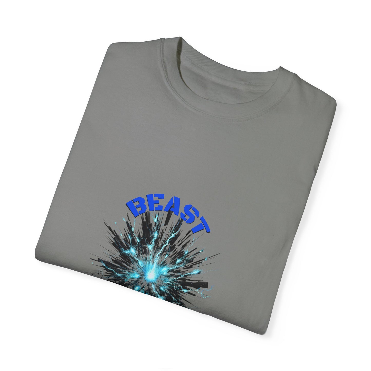 Beast Bombs Unisex Garment-Dyed Football T-Shirt – Bold Graphic Tee for Sports Fans