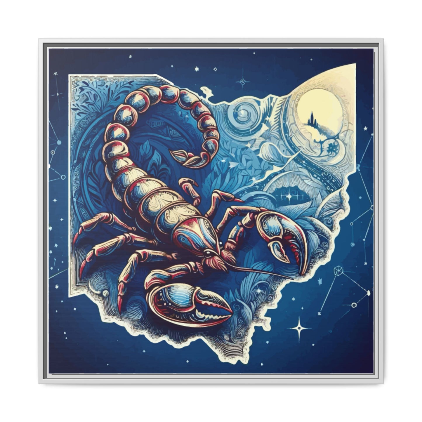 Framed Canvas Print - Ohio Scorpion Discovery