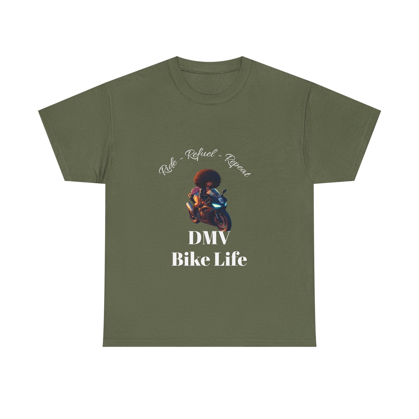 DMV Bike Life Graphic Tee, Unisex Cotton T-Shirt, Motorcycle Enthusiast Gift, Casual Ride Apparel, Biker Community Shirt