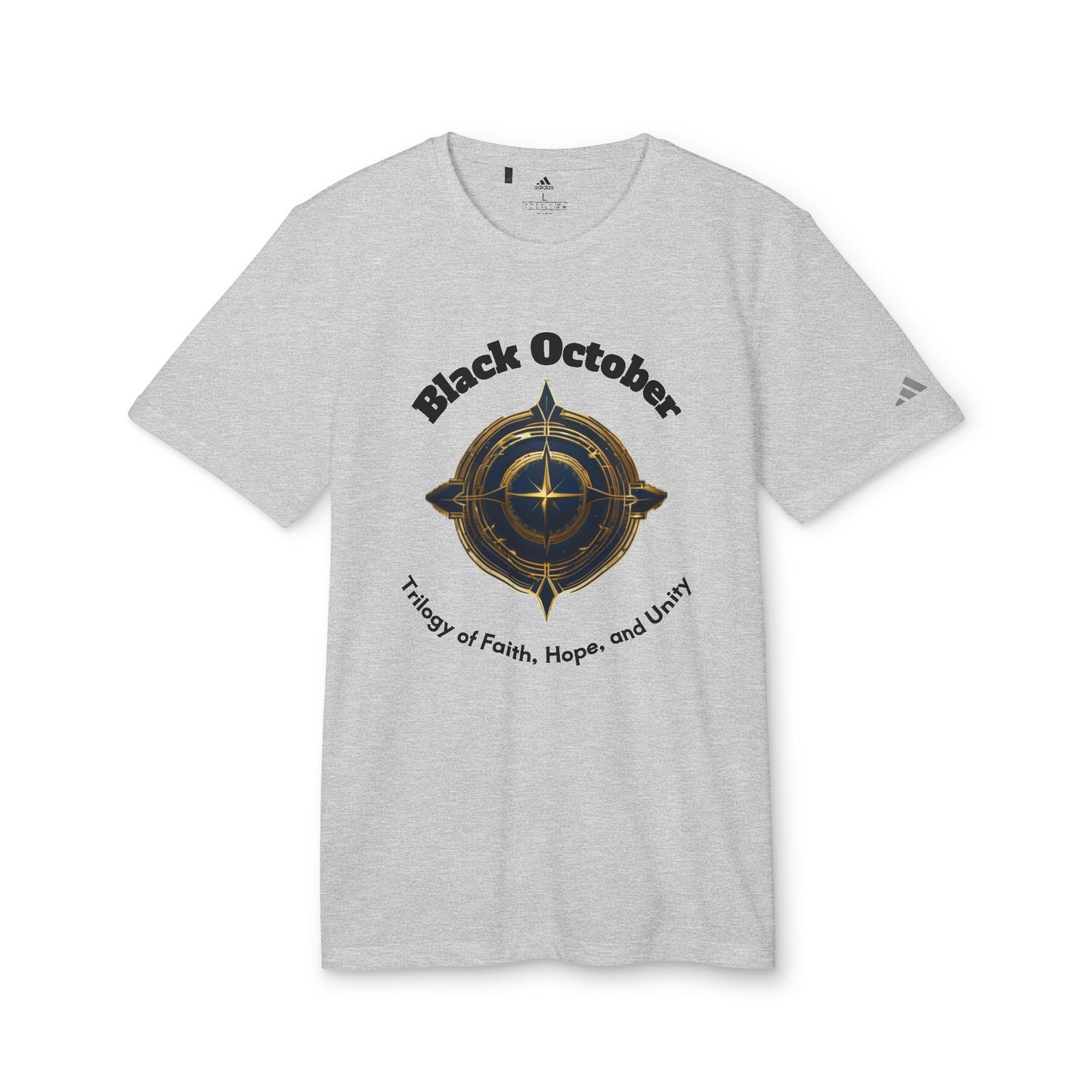 Black October Adidas Unisex Sport T-shirt