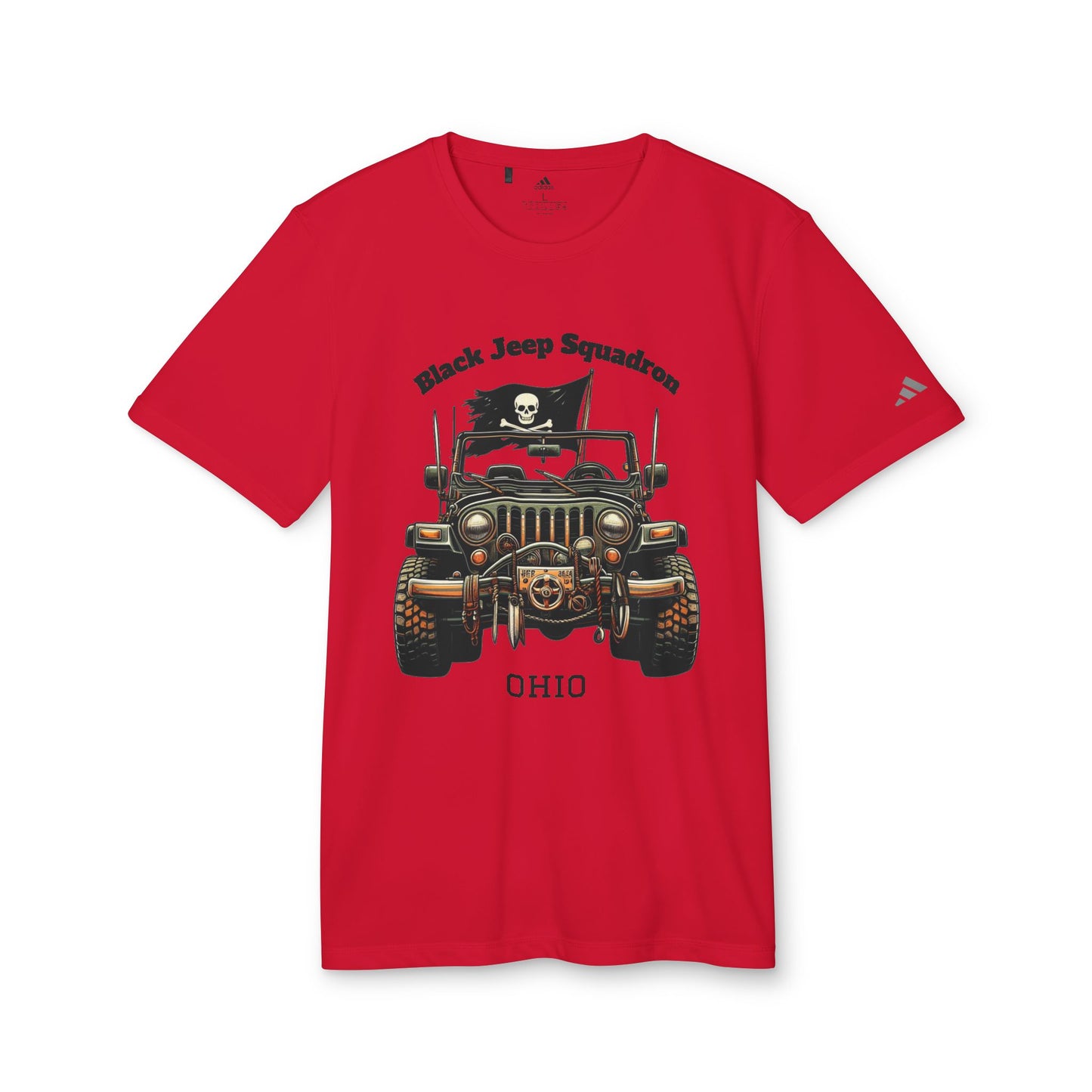 Adventure-Ready Unisex Sport T-Shirt - Black Jeep Squadron Design