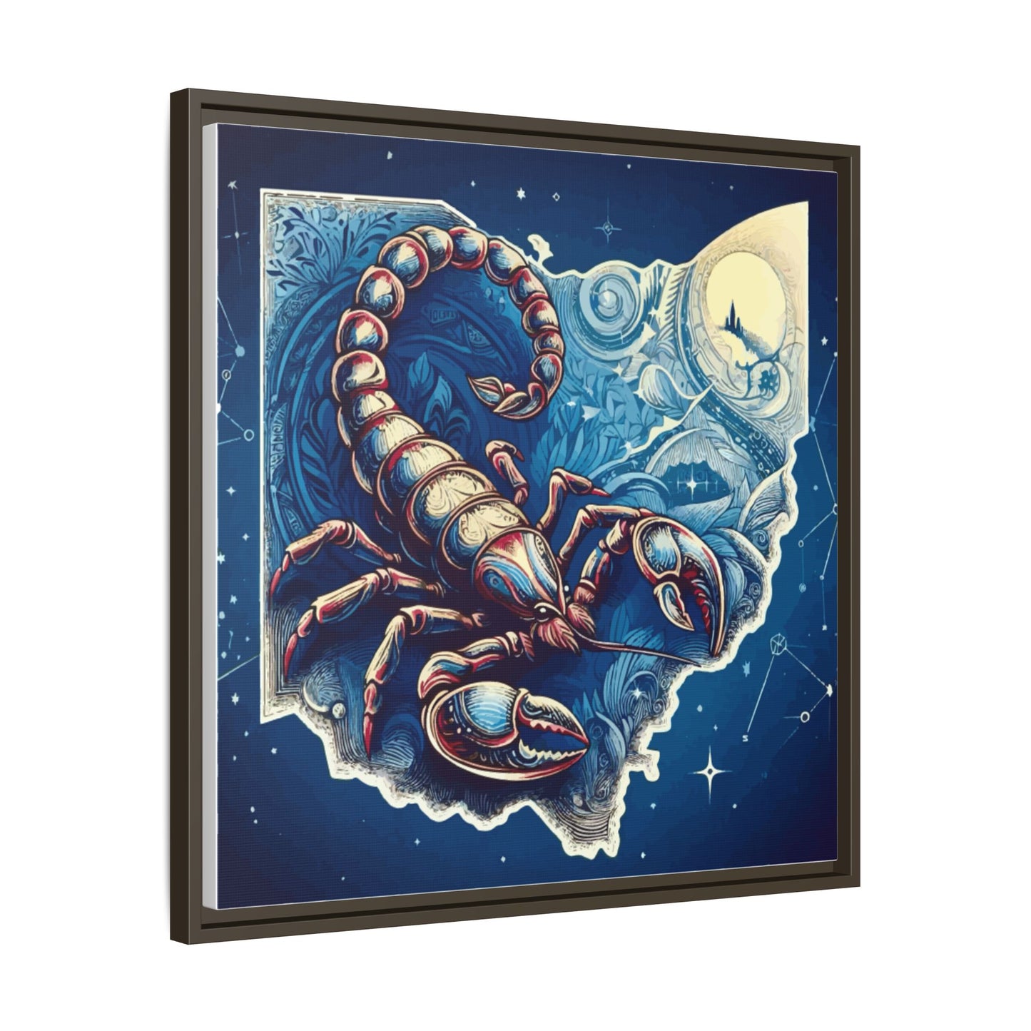 Framed Canvas Print - Ohio Scorpion Discovery