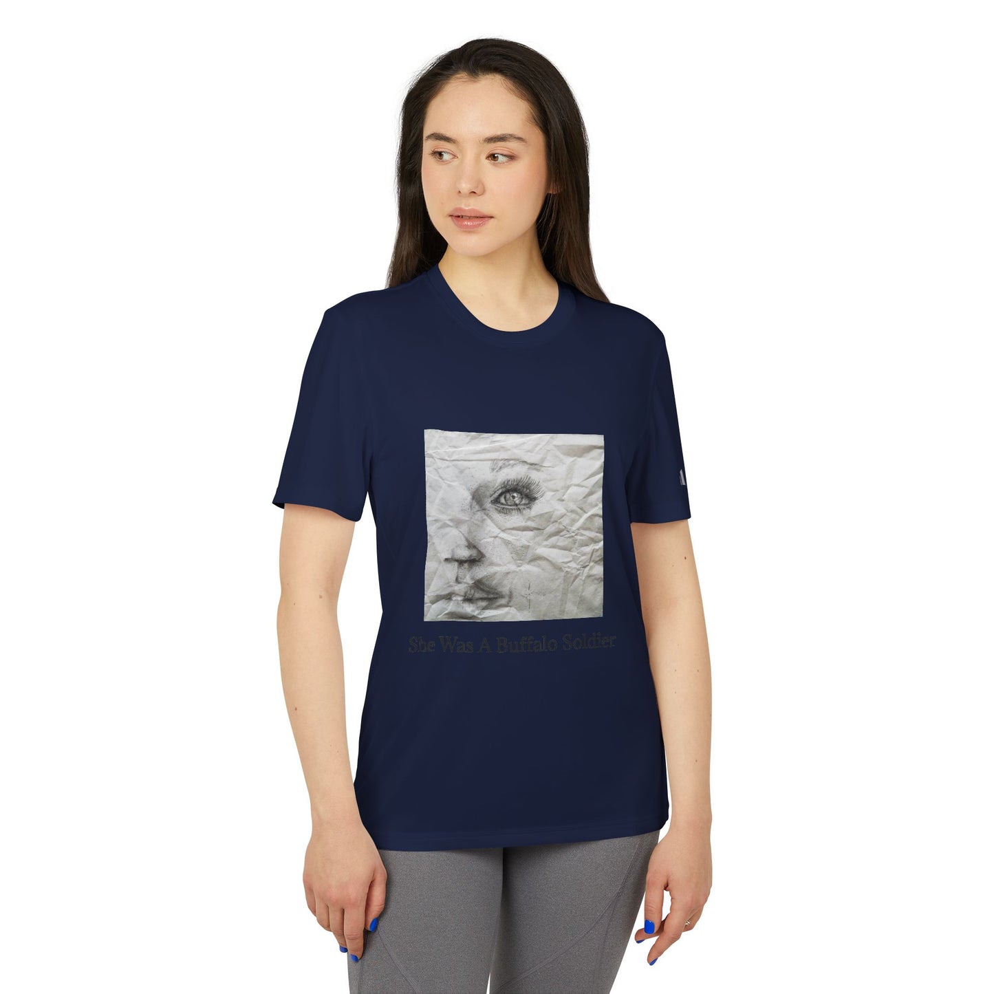 She Was A Buffalo Soldier Adidas Unisex Sport T-shirt