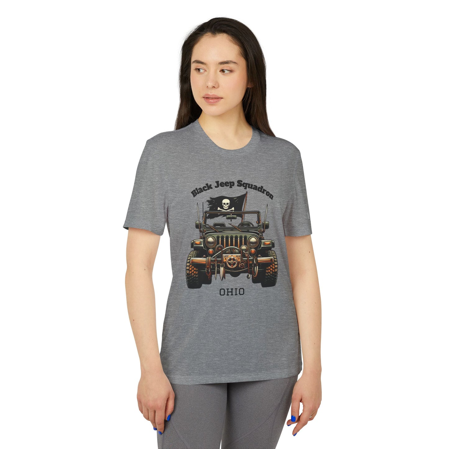 Adventure-Ready Unisex Sport T-Shirt - Black Jeep Squadron Design