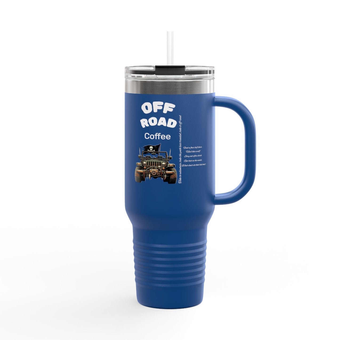 Off Road Insulated Travel Mug - 40oz Mug for Adventure Lovers, Road Trip Coffee Cup, Outdoor Camping Drinkware, Perfect Gift for Him