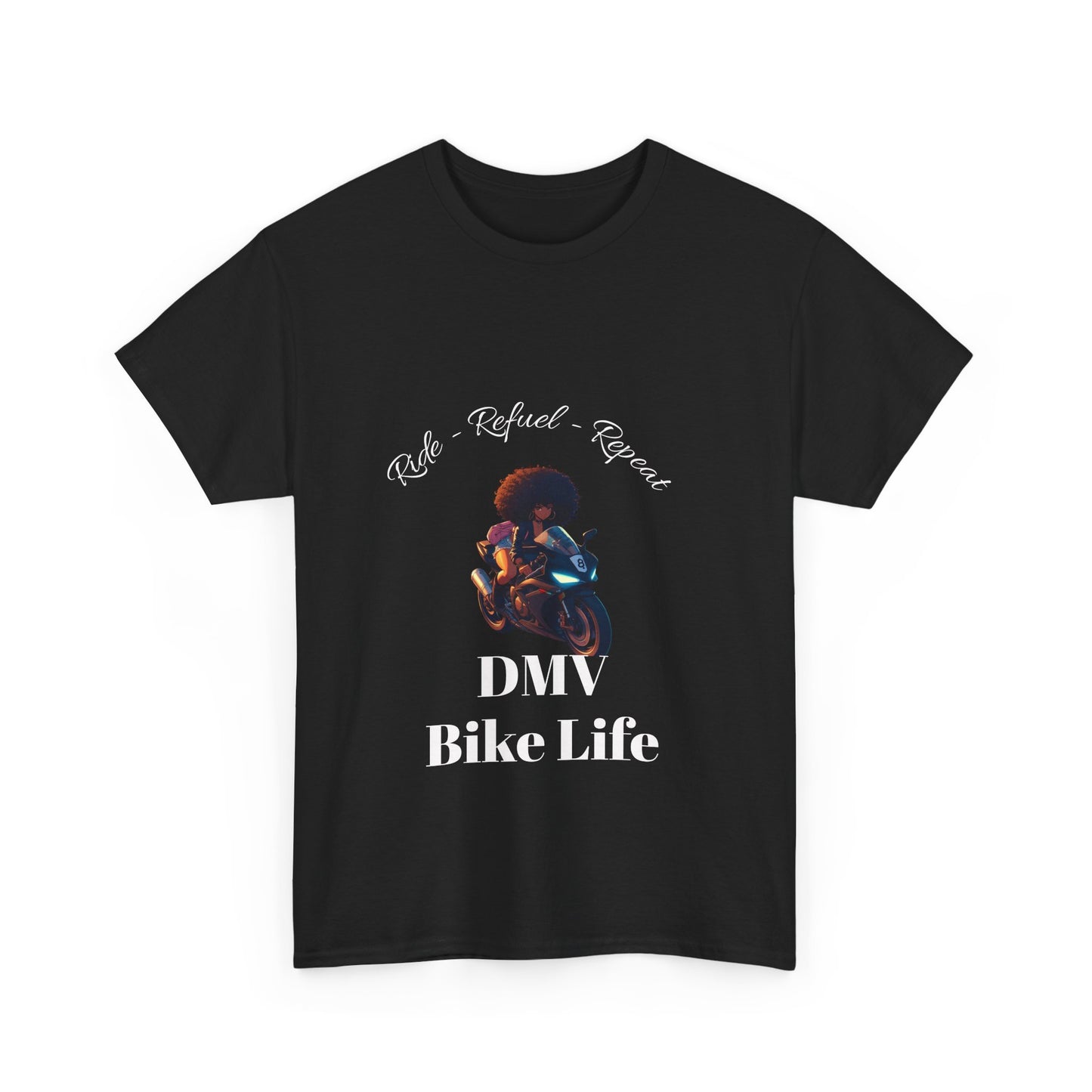 DMV Bike Life Graphic Tee, Unisex Cotton T-Shirt, Motorcycle Enthusiast Gift, Casual Ride Apparel, Biker Community Shirt
