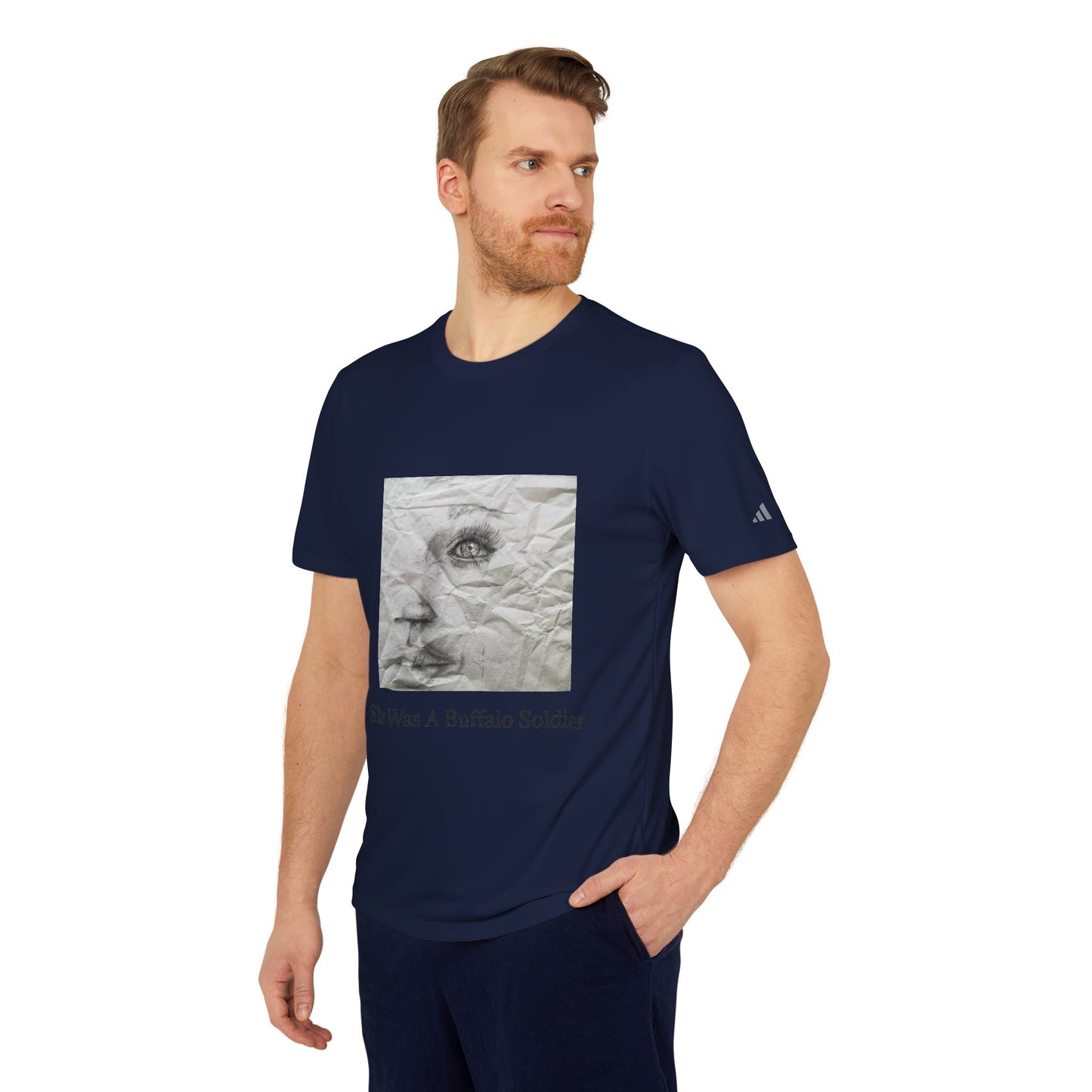 She Was A Buffalo Soldier Adidas Unisex Sport T-shirt