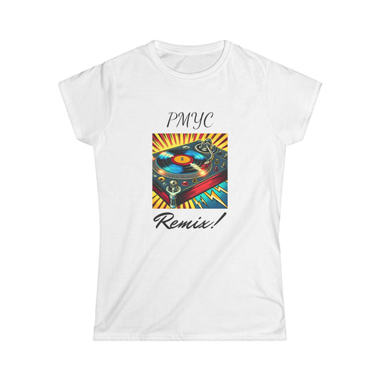 Retro DJ Remix Women's Softstyle Tee