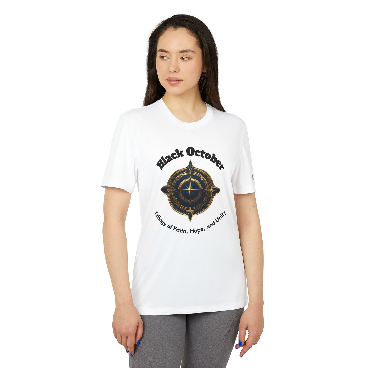 Black October Adidas Unisex Sport T-shirt