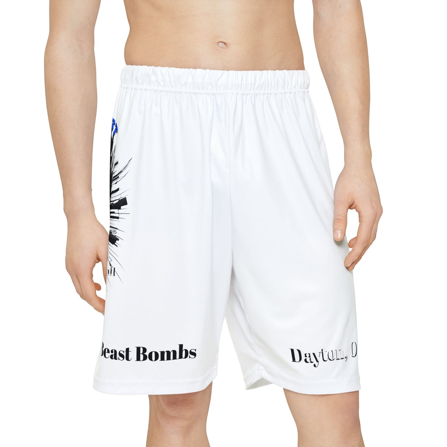 Stylish Men’s Sports Shorts with Bold Graphics - Perfect for Game Day or Casual Wear