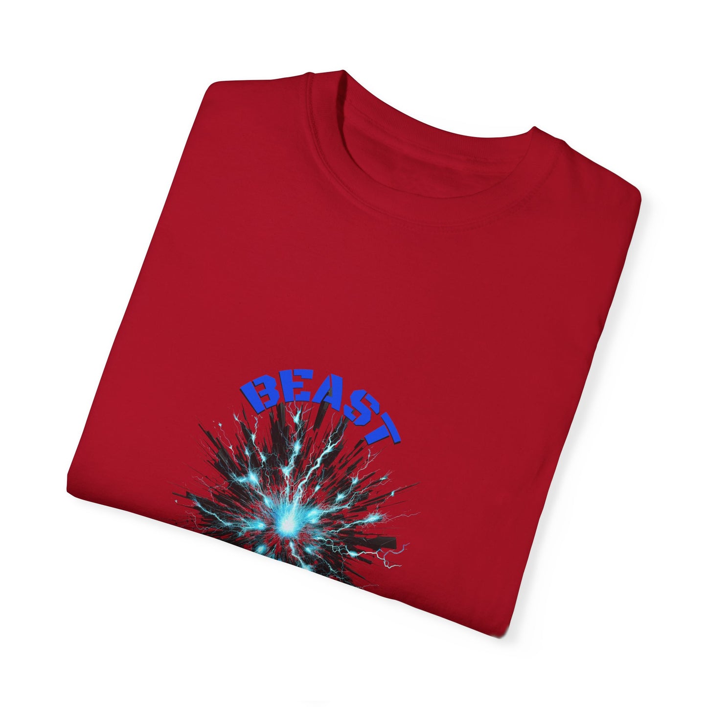 Beast Bombs Unisex Garment-Dyed Football T-Shirt – Bold Graphic Tee for Sports Fans