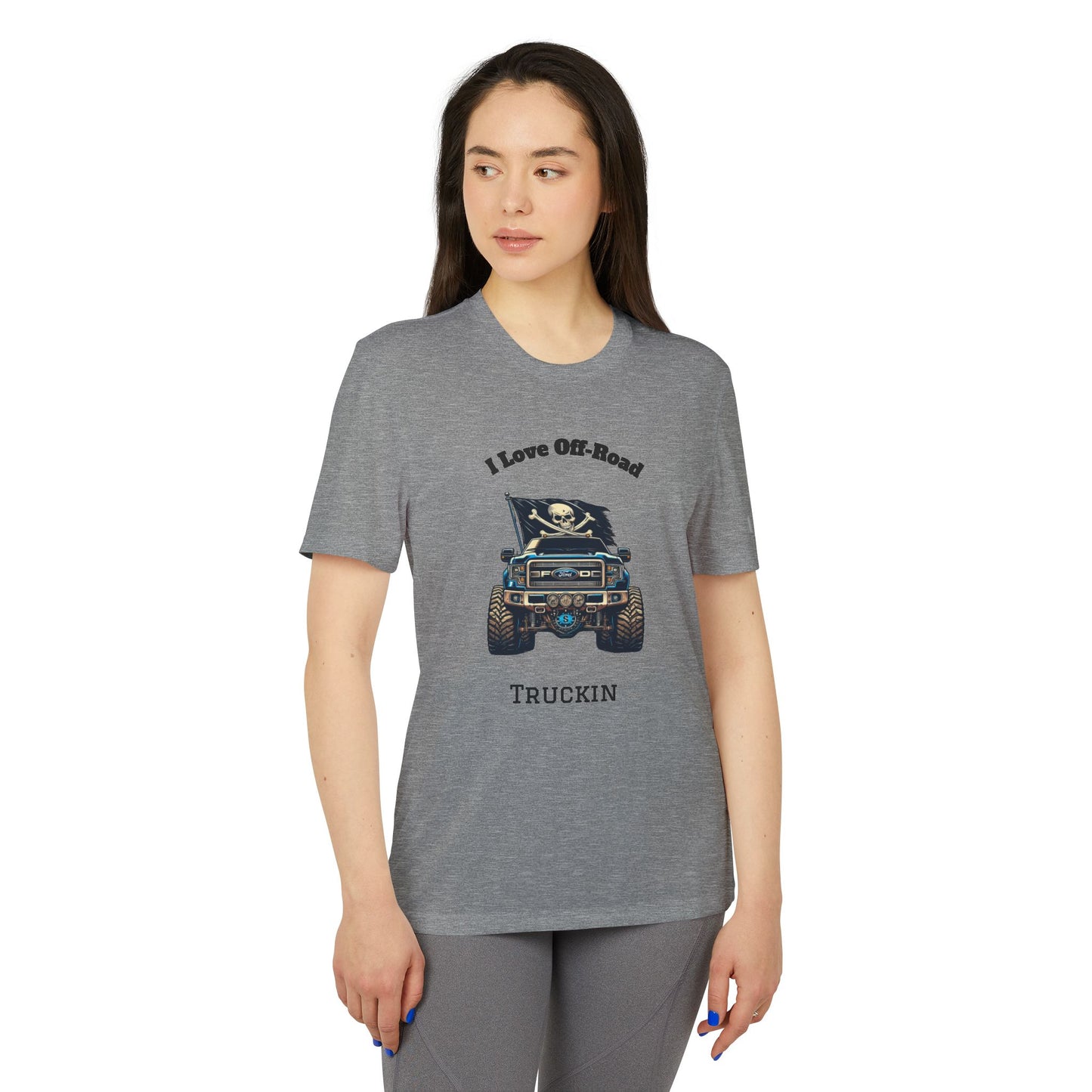 Off-Road Truckin Unisex Sport T-Shirt - Black Jeep Squadron Design