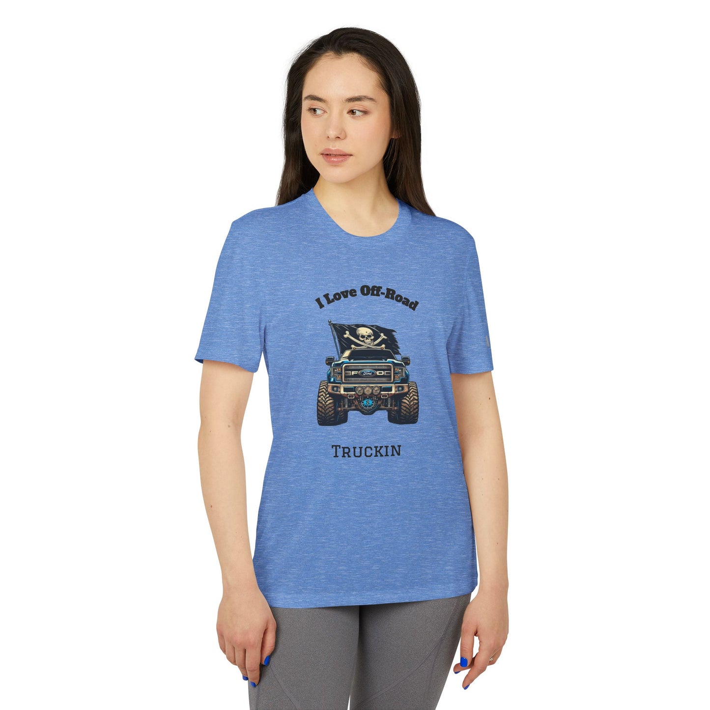 Off-Road Truckin Unisex Sport T-Shirt - Black Jeep Squadron Design