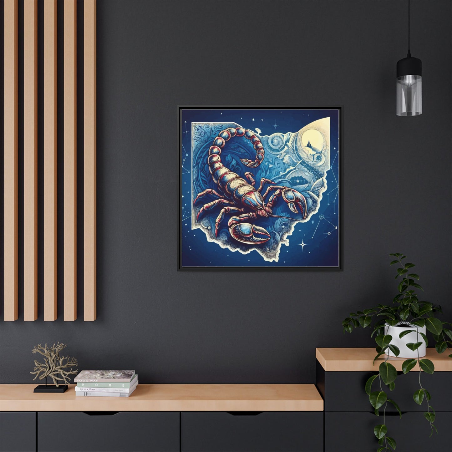 Framed Canvas Print - Ohio Scorpion Discovery