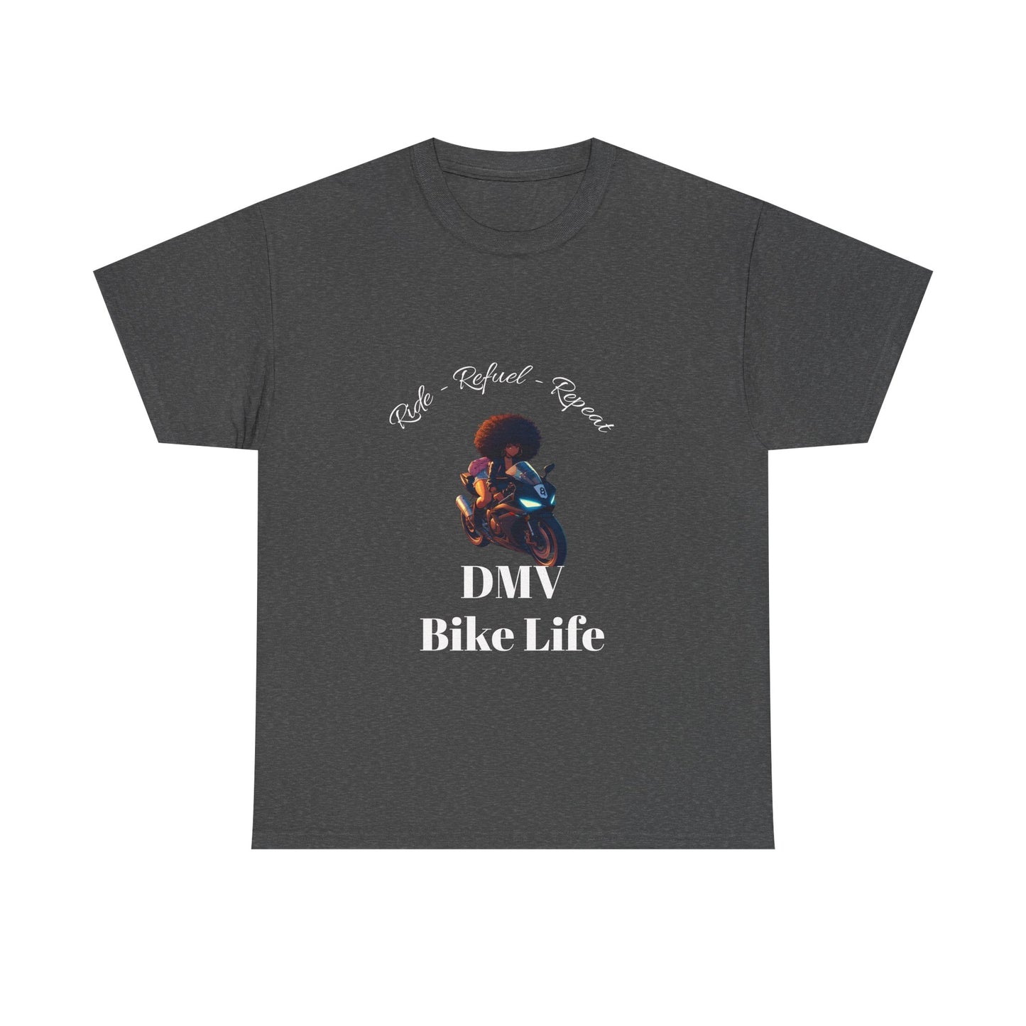 DMV Bike Life Graphic Tee, Unisex Cotton T-Shirt, Motorcycle Enthusiast Gift, Casual Ride Apparel, Biker Community Shirt