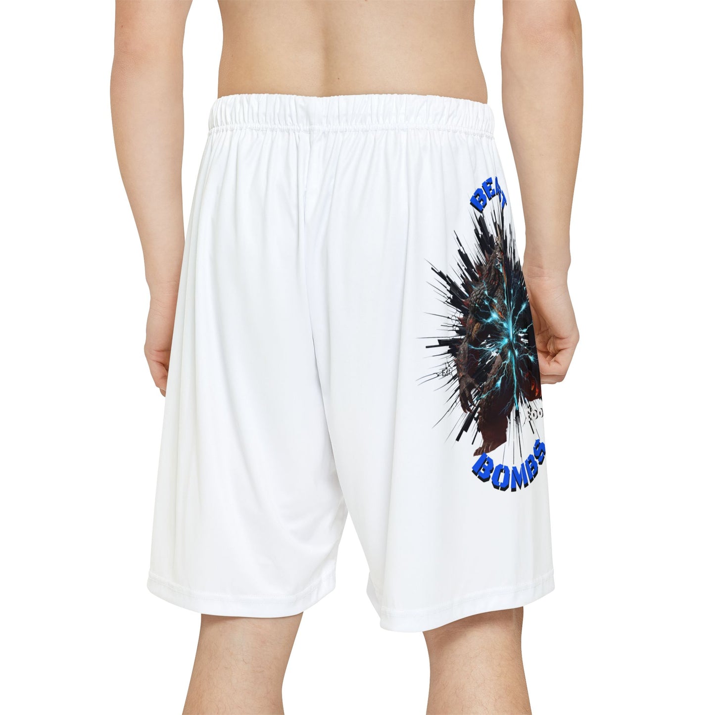 Stylish Men’s Sports Shorts with Bold Graphics - Perfect for Game Day or Casual Wear
