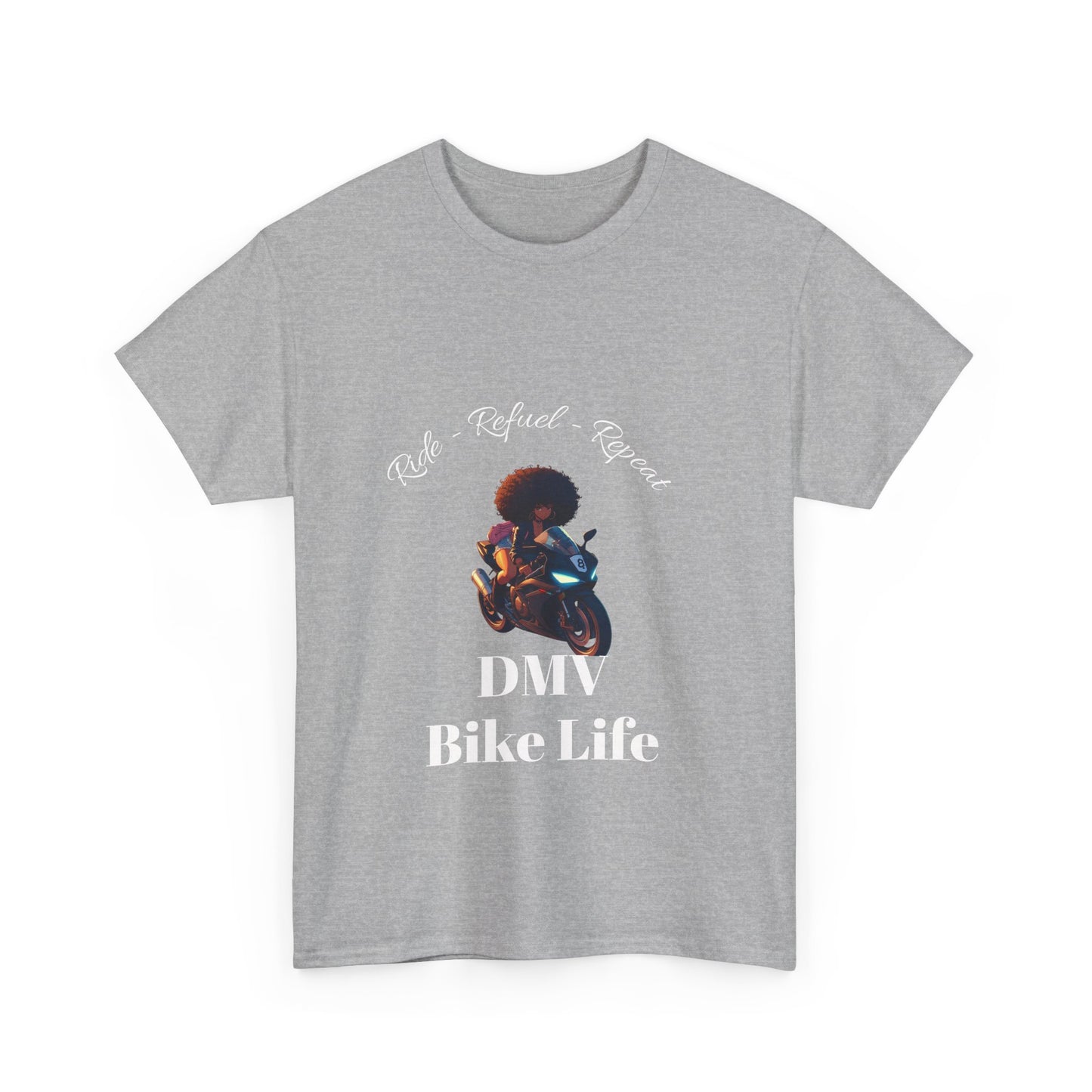 DMV Bike Life Graphic Tee, Unisex Cotton T-Shirt, Motorcycle Enthusiast Gift, Casual Ride Apparel, Biker Community Shirt