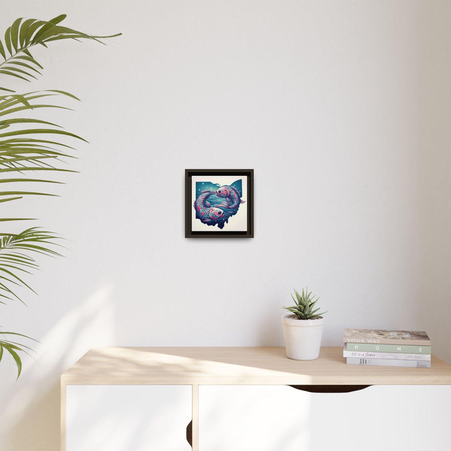 Vibrant Koi Fish Canvas Print - Framed Ohio Art