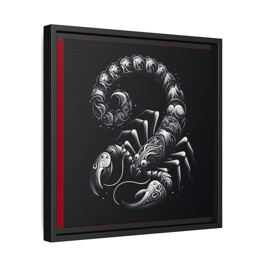 Scorpion Art Canvas Print | Multi-Color Framed Wall Decor