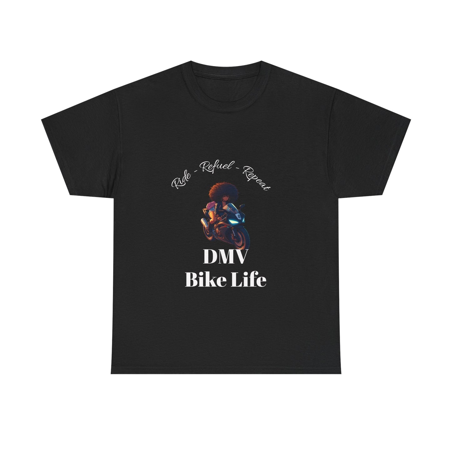 DMV Bike Life Graphic Tee, Unisex Cotton T-Shirt, Motorcycle Enthusiast Gift, Casual Ride Apparel, Biker Community Shirt