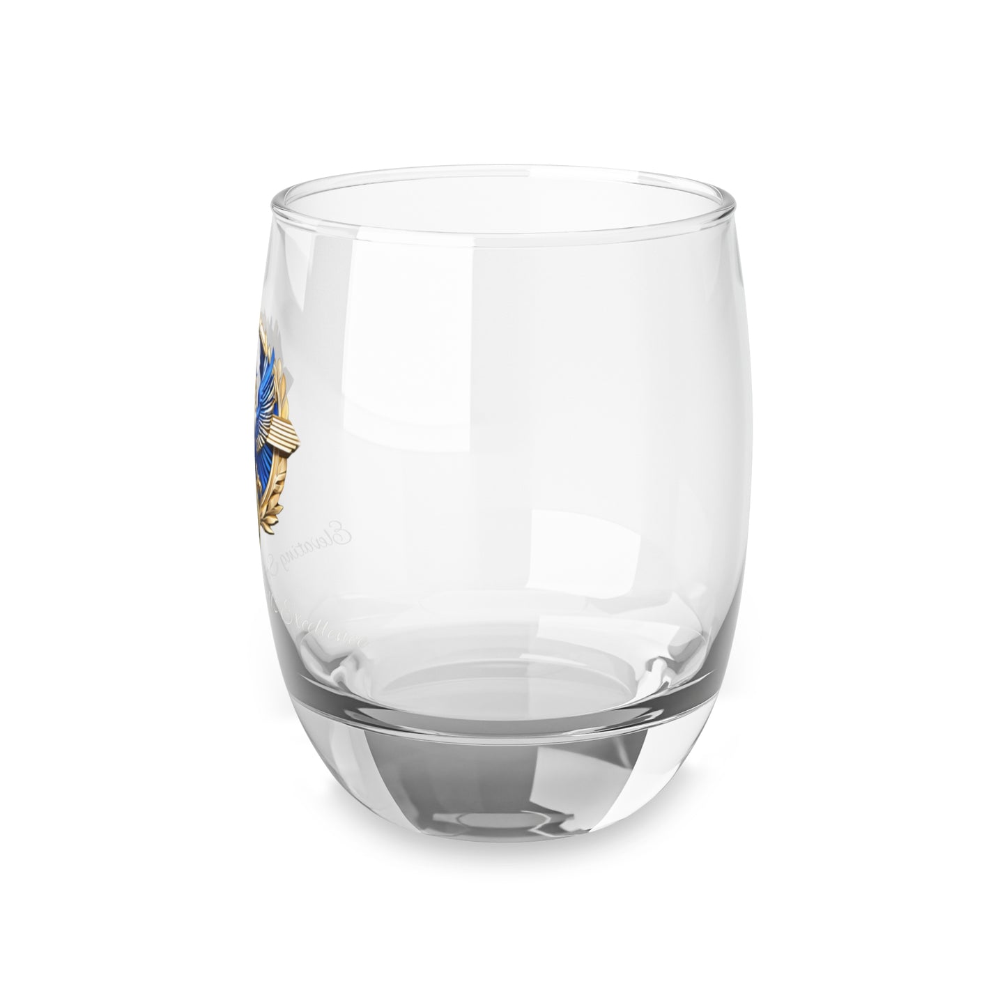 Blue Eagle Custom Whiskey Glass with Eagle Emblem - Perfect for Gifts, Collectors, Barware, Home Decor, Father's Day, Pub