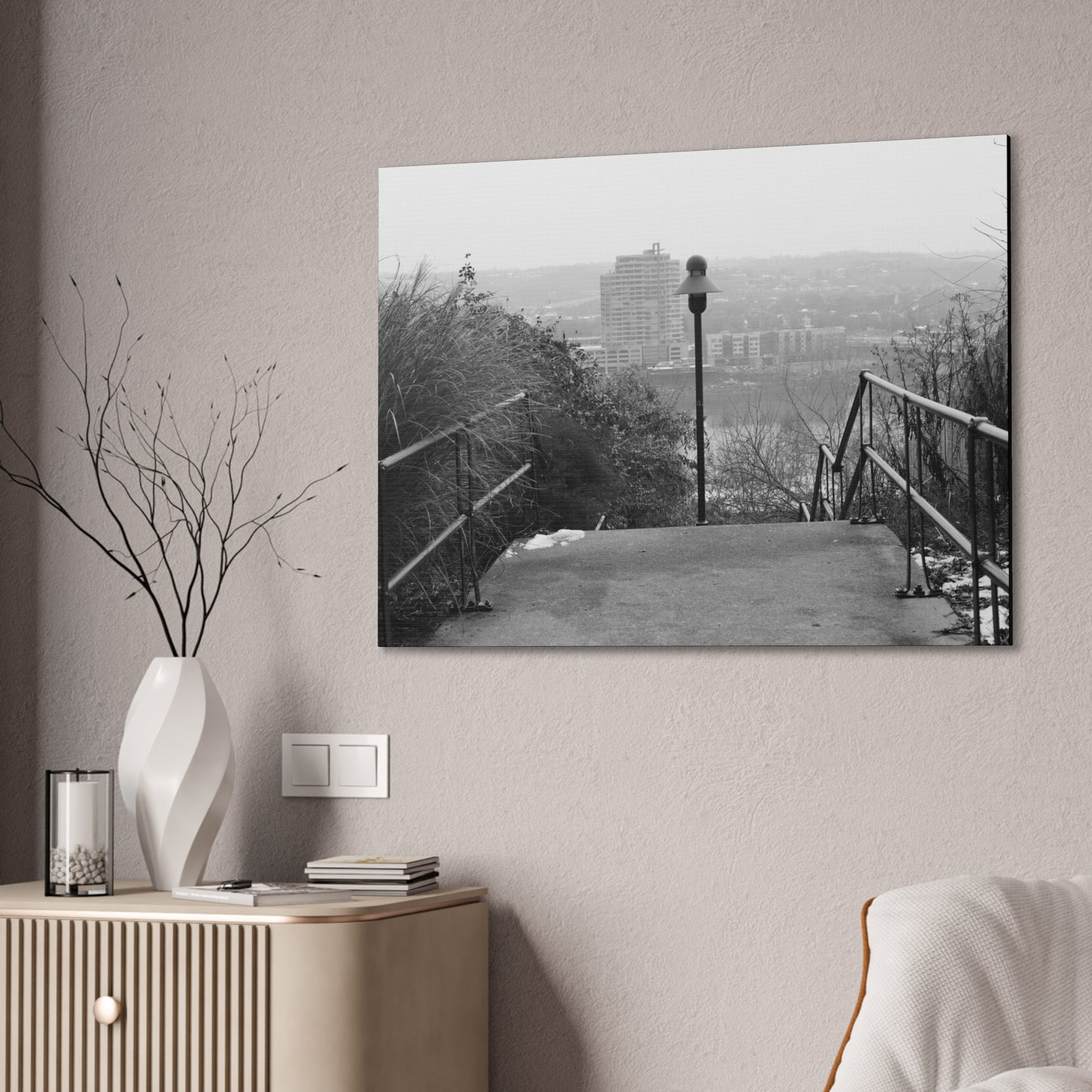 Cincinnati Winter Canvas Print — "Cincinnati in the winter is beautiful"