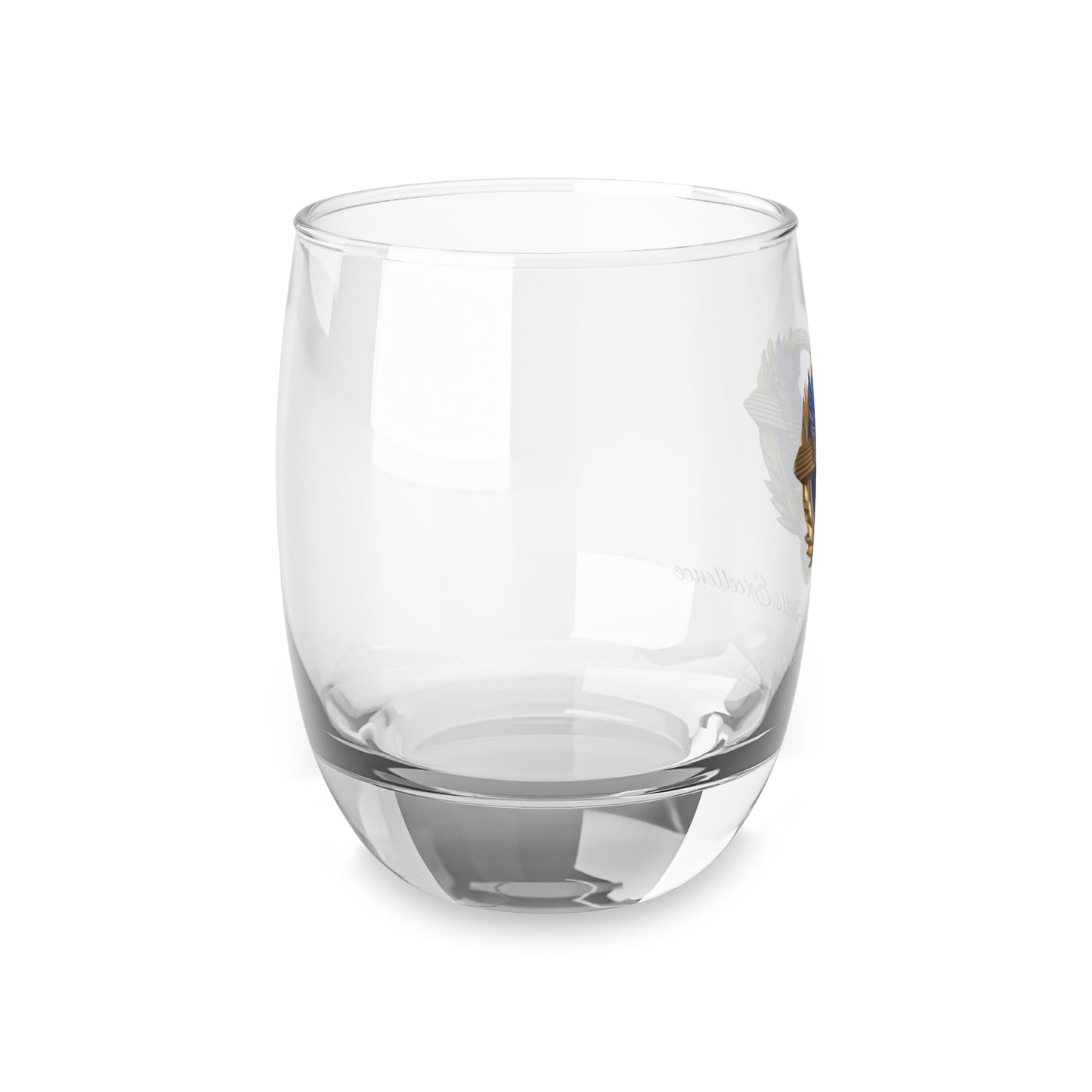 Blue Eagle Custom Whiskey Glass with Eagle Emblem - Perfect for Gifts, Collectors, Barware, Home Decor, Father's Day, Pub