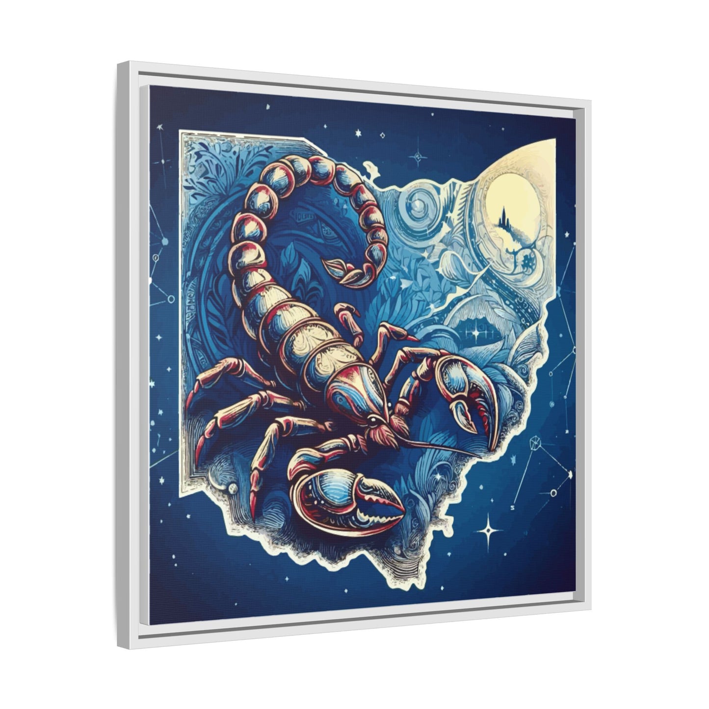 Framed Canvas Print - Ohio Scorpion Discovery