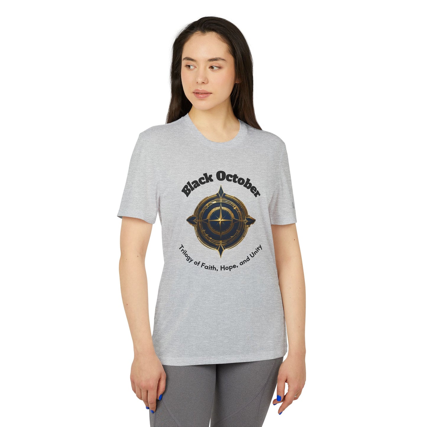 Black October Adidas Unisex Sport T-shirt