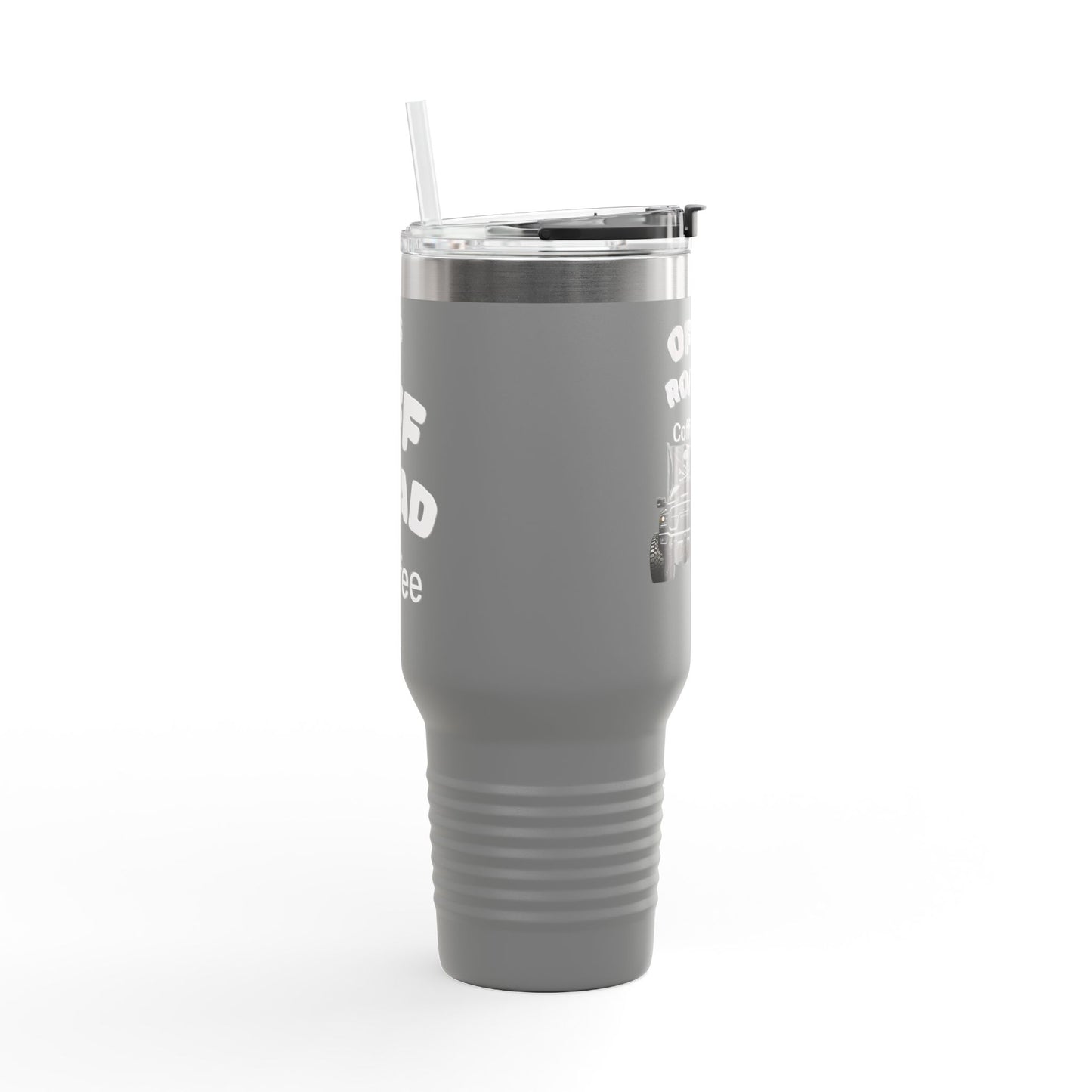 Truckin Off Road Insulated Travel Mug - 40oz Mug for Adventure Lovers, Road Trip Coffee Cup, Outdoor Camping Drinkware, Perfect Gift for Him