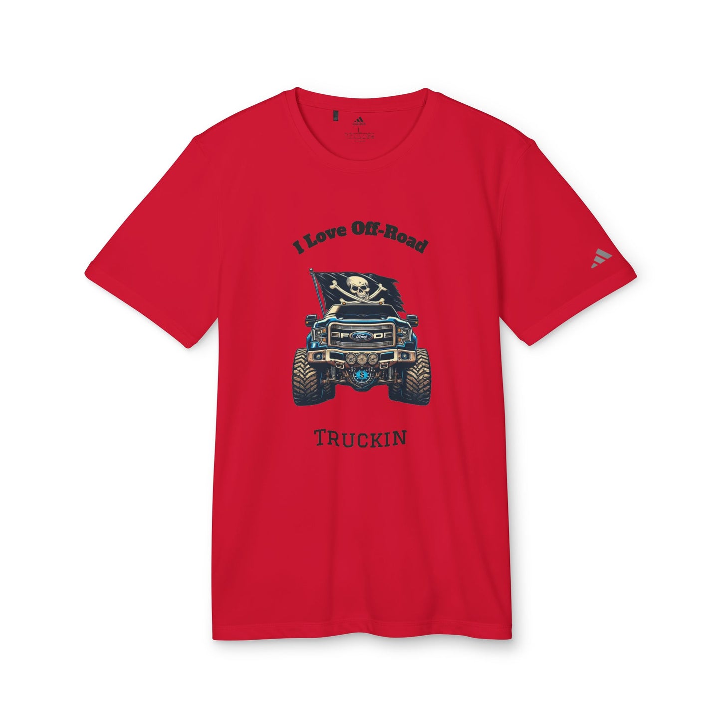 Off-Road Truckin Unisex Sport T-Shirt - Black Jeep Squadron Design