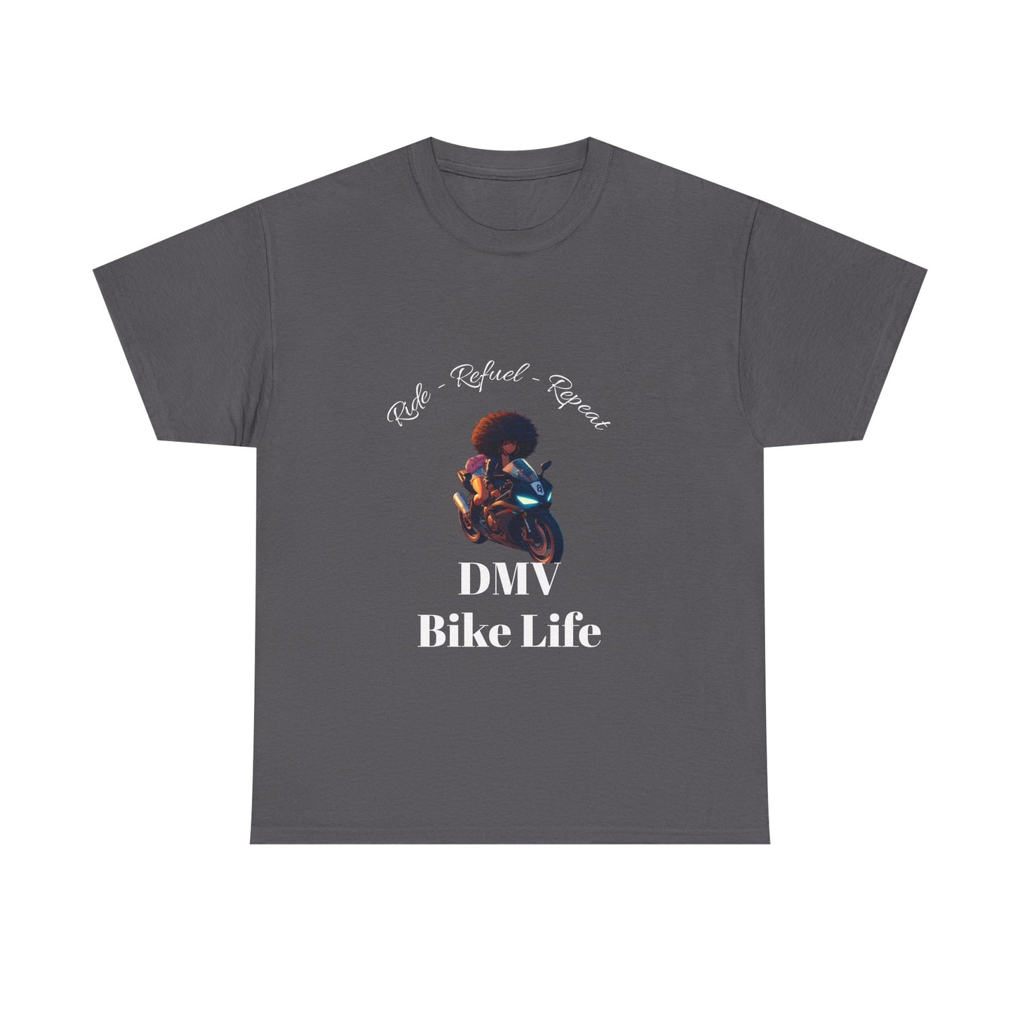 DMV Bike Life Graphic Tee, Unisex Cotton T-Shirt, Motorcycle Enthusiast Gift, Casual Ride Apparel, Biker Community Shirt