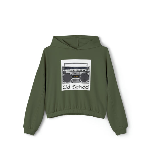 Old School Women's Cinched Bottom Hoodie
