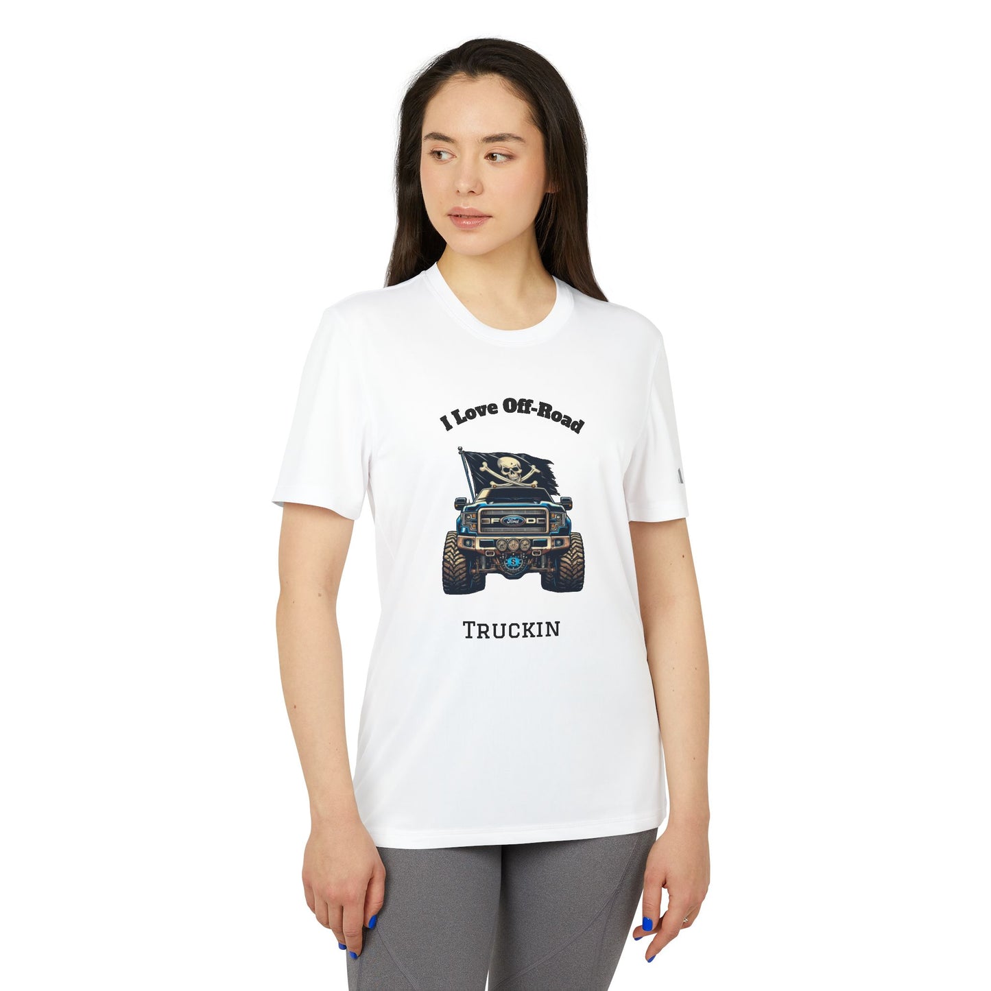 Off-Road Truckin Unisex Sport T-Shirt - Black Jeep Squadron Design
