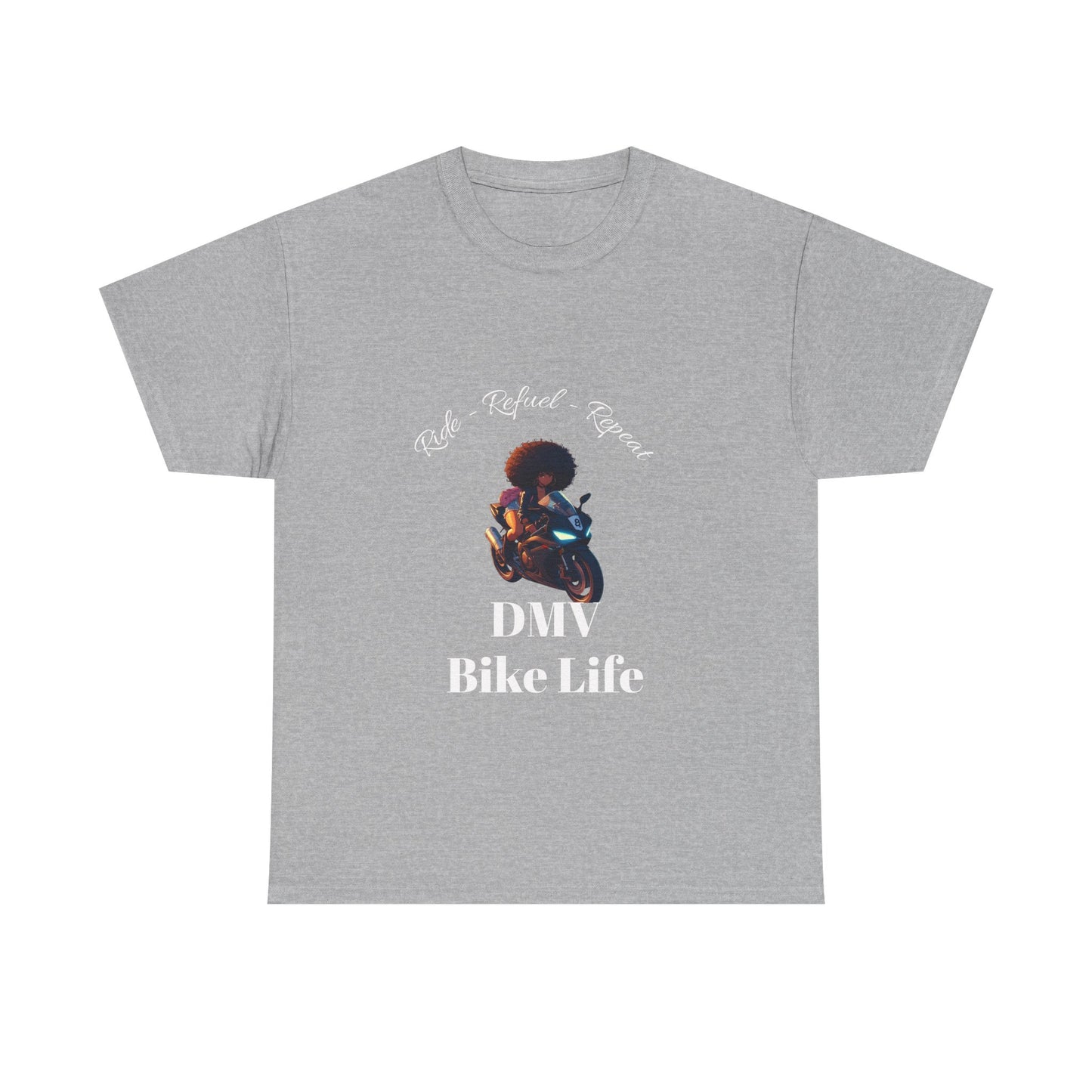 DMV Bike Life Graphic Tee, Unisex Cotton T-Shirt, Motorcycle Enthusiast Gift, Casual Ride Apparel, Biker Community Shirt
