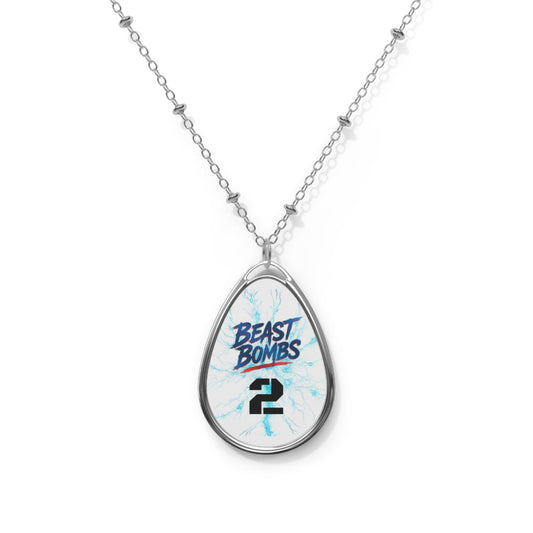 Beast Bomb Fan Necklace – Trendy Jewelry for Everyday Wear, Unique Gift for Her, Fashion Statement, Customized Pendant