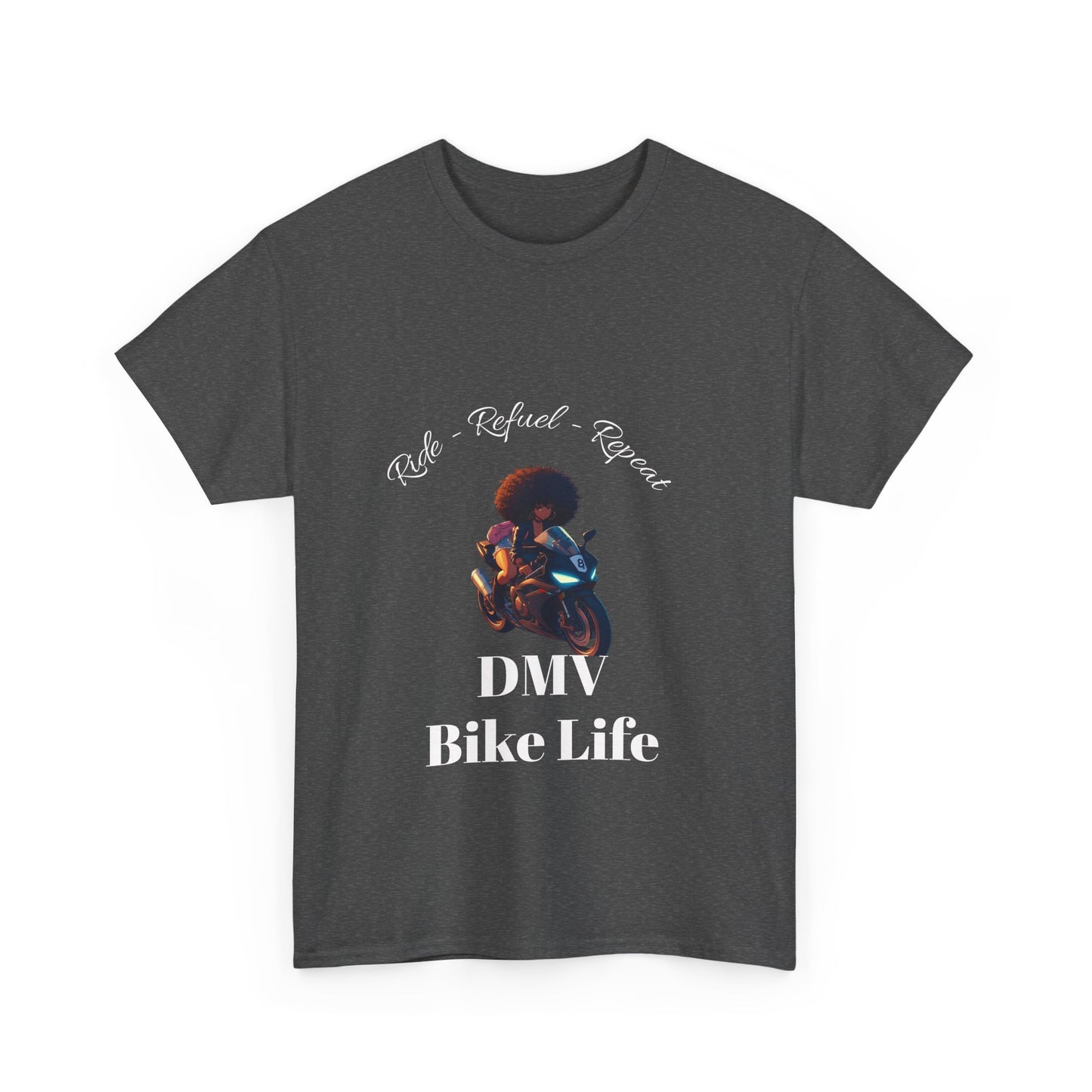DMV Bike Life Graphic Tee, Unisex Cotton T-Shirt, Motorcycle Enthusiast Gift, Casual Ride Apparel, Biker Community Shirt