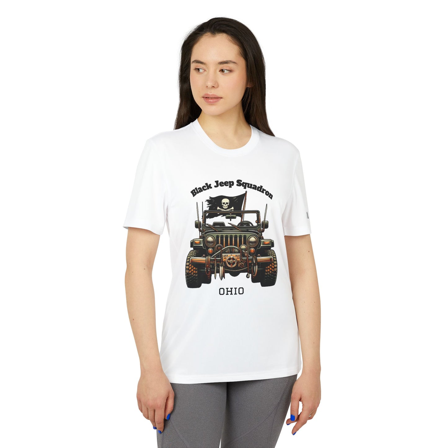 Adventure-Ready Unisex Sport T-Shirt - Black Jeep Squadron Design