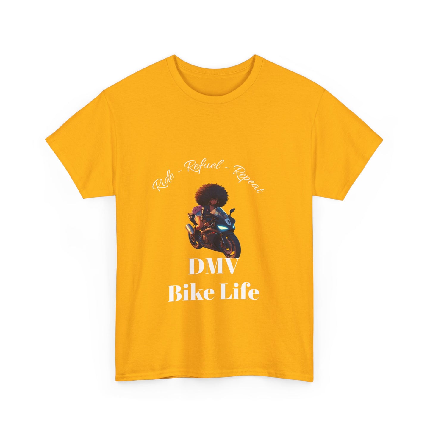 DMV Bike Life Graphic Tee, Unisex Cotton T-Shirt, Motorcycle Enthusiast Gift, Casual Ride Apparel, Biker Community Shirt