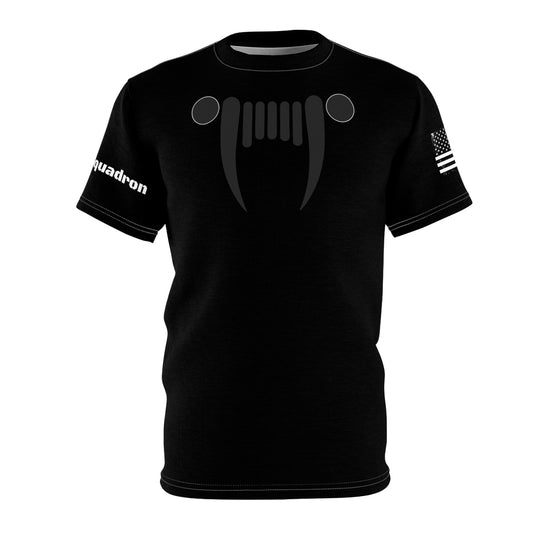 Black Jeep Squadron Unisex Cut & Sew Tee (AOP)
