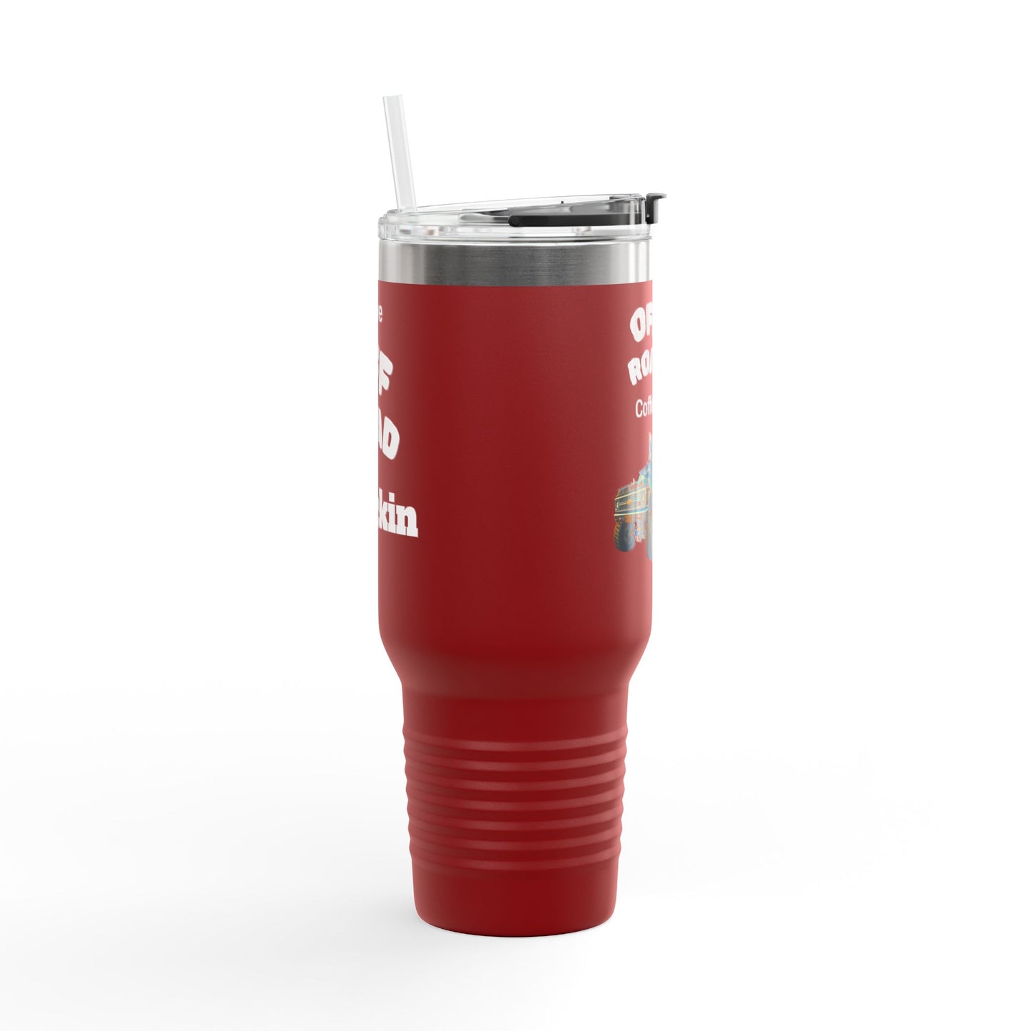 I Love Truckin Off Road Insulated Travel Mug - 40oz Mug for Adventure Lovers, Road Trip Coffee Cup, Outdoor Camping Drinkware, Perfect Gift for Him